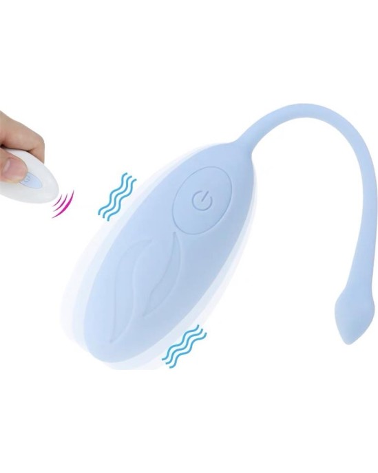 A-Gusto Vibrating Egg with Remote Control Blue