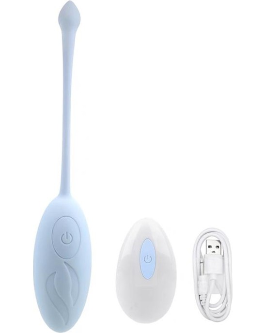 A-Gusto Vibrating Egg with Remote Control Blue