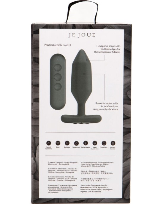 Je Joue ONYX ANAL PLUG VIBRATOR BLACK