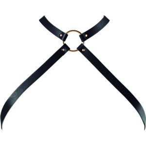 Bijoux Maze BIJOUX - INDISCRETS MAZE CROSSED CHEST HARNESS BLACK