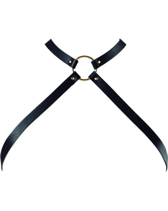 Bijoux Maze BIJOUX - INDISCRETS MAZE CROSSED CHEST HARNESS BLACK