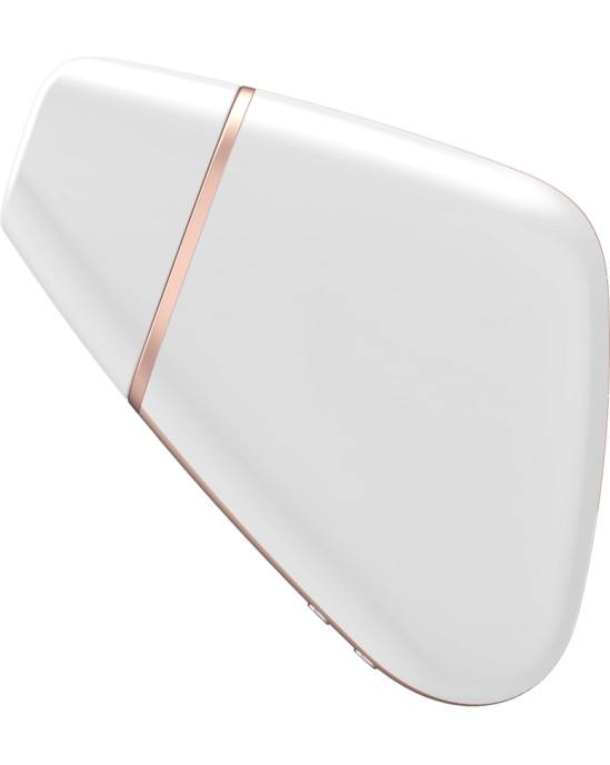 Satisfyer Connect SATISFYER - LOVE TRIANGLE AIR PULSE STIMULATOR & VIBRATOR WHITE