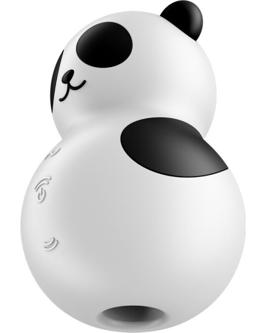 Satisfyer Air Pulse SATISFYER - POCKET PANDA STIMULATOR & VIBRATOR BLACK AND WHITE