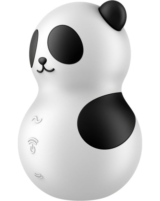 Satisfyer Air Pulse SATISFYER - POCKET PANDA STIMULATOR & VIBRATOR BLACK AND WHITE