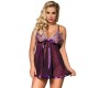 Subblime Babydolls SUBBLIME BABYDOLL - С БАНТОМ И БЛЕСТЯЩИМИ ДЕТАЛЯМИ ФИОЛЕТОВЫЙ L/XL