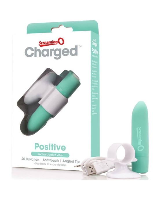 Screaming O RECHARGEABLE MASSAGER - POSITIVE - GREEN