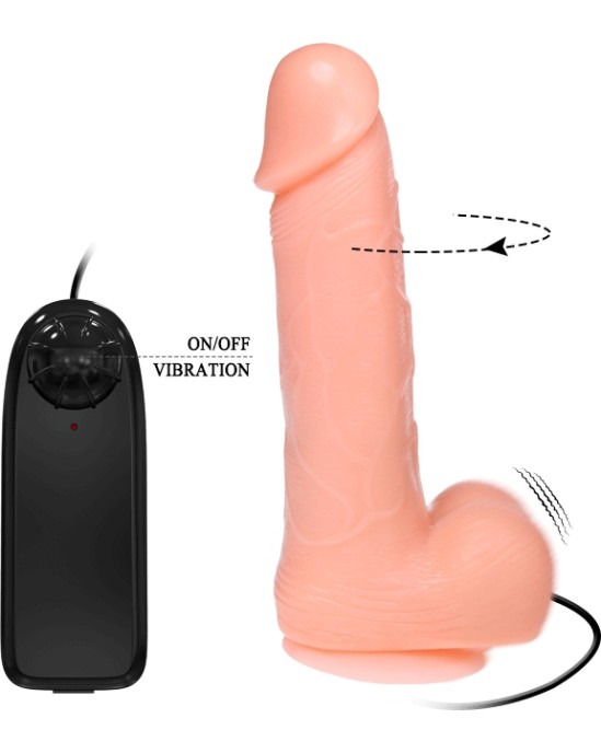 Baile Rotations Dildo REALISTIC Dildo ROTATION AND VIBRATION FUNCTION 20 CM