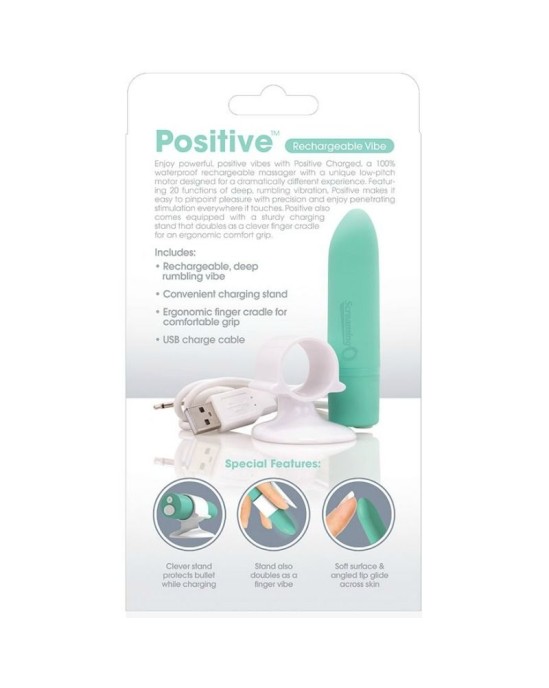 Screaming O RECHARGEABLE MASSAGER - POSITIVE - GREEN