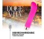 Dolce Vita RECHARGEABLE VIBRATOR TWO rozā 7 SPEEDS