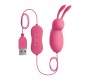 OMG CUTE RABBIT POWERFUL rozā VIBRATOR USB