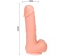 Baile Reālistisks Dildo ar rotācijas un vibrācijas funkciju 20 CM