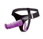 Baile Harness Collection Strap-on biksītes ar dubulto Dildo violets