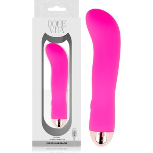 Dolce Vita UZLĀDĒJAMS VIBRATORS rozā 7 Ātrumi