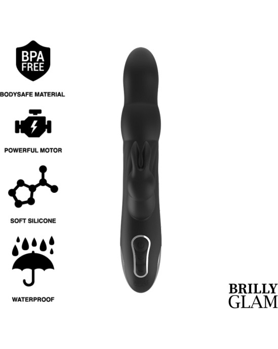 Brilly Glam MOEBIUS RABBIT VIBRATOR & ROTATOR COMPATIBLE WITH WATCHME WIRELESS TECHNOLOGY