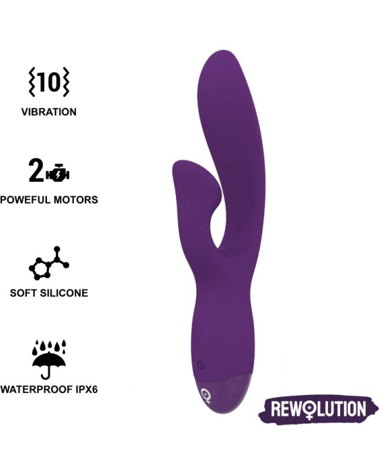 Rewolution Vibrators ar klitora stimulātoru