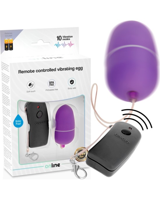 Online VIBRATING EGG WITH LILAC REMOTE CONTROL