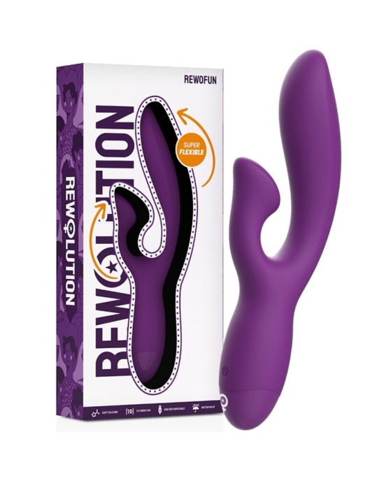 Rewolution REWOFUN FLEXIBLE VIBRATOR WITH RABBIT