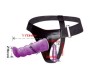 Baile Harness Collection Strap-on biksītes ar dubulto Dildo violets