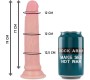 Rock Army - HARNESS + LIQUID SILICONE Dildo PREMIUM AVENGER 19CM