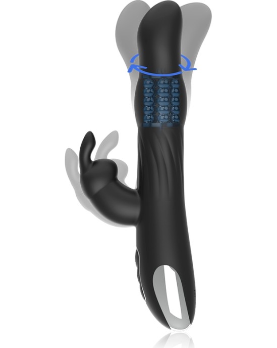 Brilly Glam MOEBIUS RABBIT VIBRATOR & ROTATOR COMPATIBLE WITH WATCHME WIRELESS TECHNOLOGY