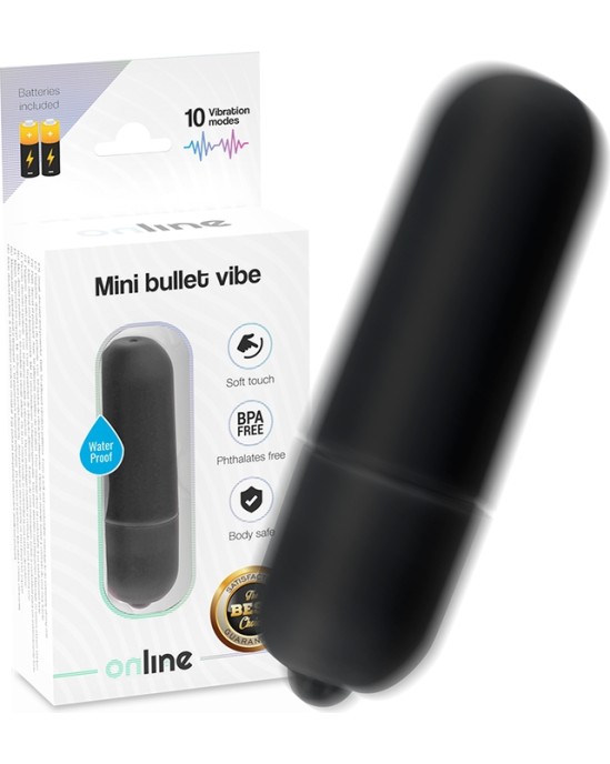 Online melnā krāsā Mini vibrējoša lode