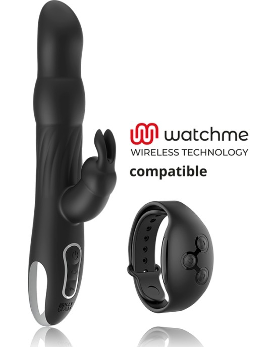 Brilly Glam MOEBIUS RABBIT VIBRATOR & ROTATOR COMPATIBLE WITH WATCHME WIRELESS TECHNOLOGY