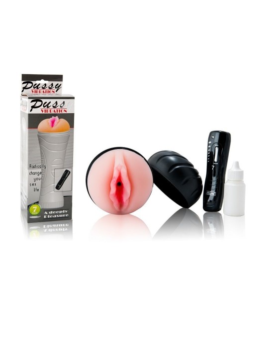 Baile For Him REAL PUSSY VIBRATOR WITH 7 PULSE