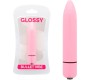 Glossy Stimulējošs vibrators tumši rozā