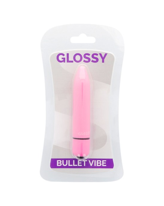 Glossy Stimulējošs vibrators tumši rozā