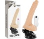 Basecock Reālistisks vibrators ar pulti 18,5 CM