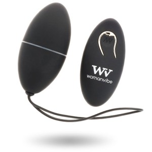 Womanvibe ALSAN EGG REMOTE CONTROL BLACK SILICONE BLACK