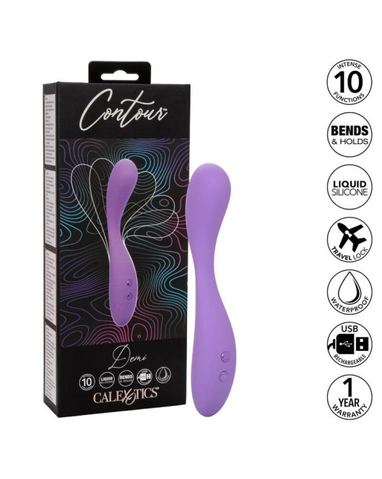 California Exotics CONTOUR vibrators violetā krāsā