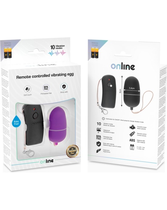 Online VIBRATING EGG WITH LILAC REMOTE CONTROL