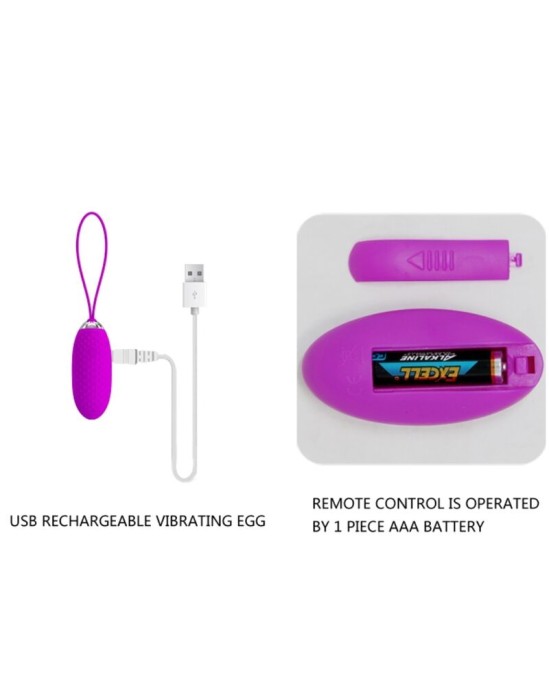 Pretty Love Smart PRETTY LOVE JOANNA REMOTE CONTROL VIBRATING EGG 12 FUNCTIONS