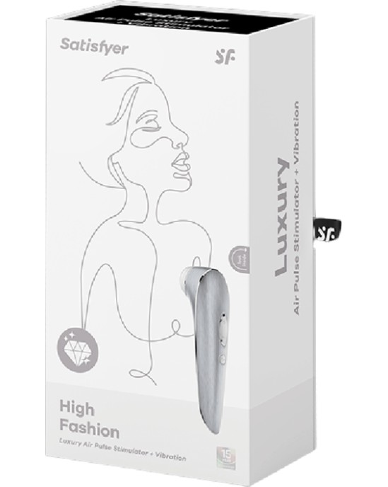 Satisfyer Luxury Gaisa plūsmas stimulātors ar vibrāciju