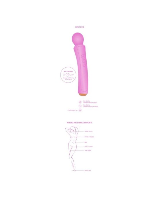 Xocoon THE CURVED WAND FUCHSIA