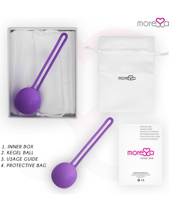 Moressa Silikona vaginālā bumbiņa violeta
