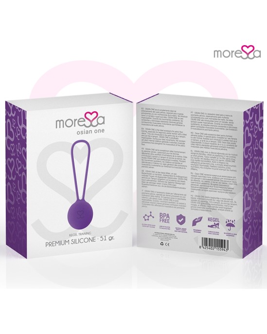 Moressa Silikona vaginālā bumbiņa violeta