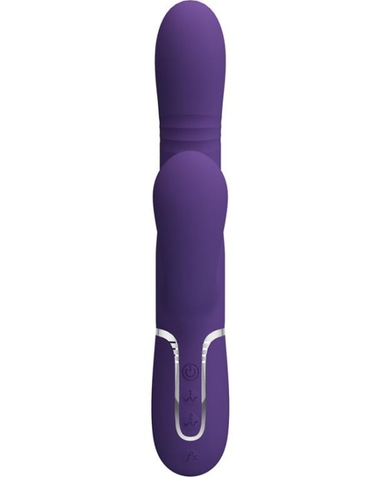 Prettylove Mariana Vibrator 4 in 1 Silicone Purple