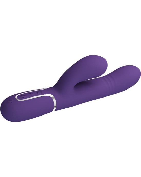 Prettylove Mariana Vibrator 4 in 1 Silicone Purple