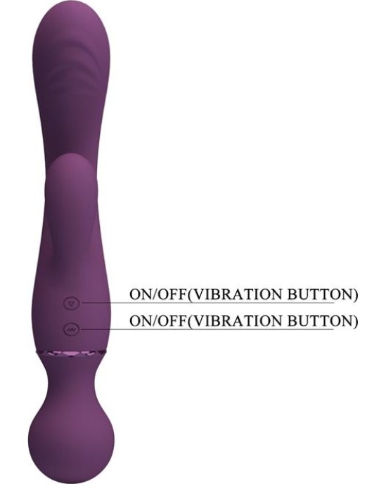Prettylove All Roundet Viba and Massager 2 in 1