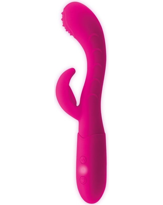 Goodies Cakey G-Spot and Rabbit Vibe USB Silicone Fuchsia