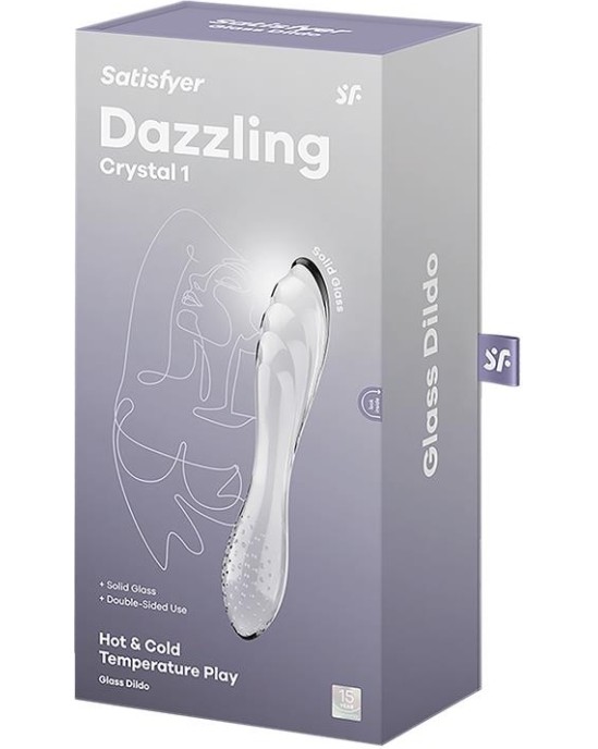 Satisfyer Estimulador de Cristal Dazzling Crystal 1 Hot and Cold Transparente