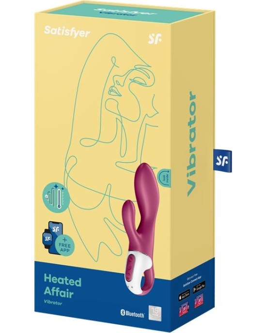 Satisfyer Heated Affair Vibrador with Heat Effect G-Spot USB Silicona