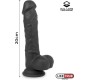 Liketrue Realistic Dildo Liquid Silicone Dual Layer 8 Black