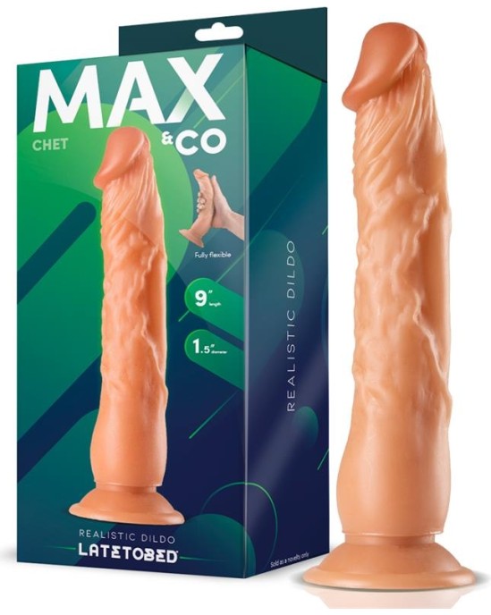 Max & Co Chet Realistic Dildo Flesh 9 - 23 cm