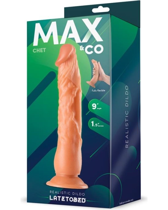Max & Co Chet Realistic Dildo Flesh 9 - 23 cm