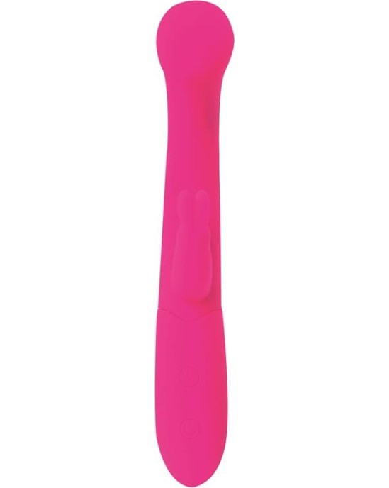 Goodies Cotton G-Spot and Rabbit Vibe USB Silicone Fuchsia