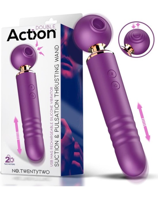 Action No. TwentyTwo Clitoris Sucker 3 in 1 with Pulsation and Thrusting