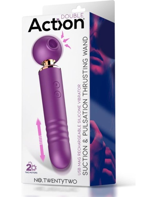 Action No. TwentyTwo Clitoris Sucker 3 in 1 with Pulsation and Thrusting